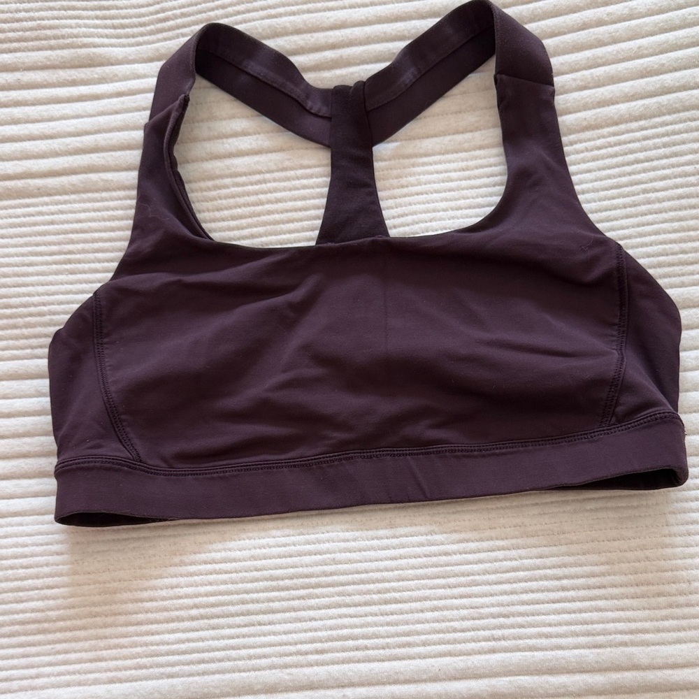 Stylish Dark Purple Sports Bra